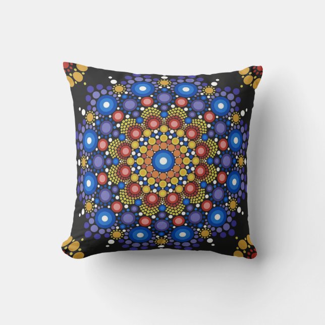 Almohada decorativa de estilo bohemio (Anverso)