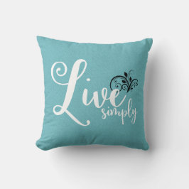 Almohada decorativa de estilo granja con el texto