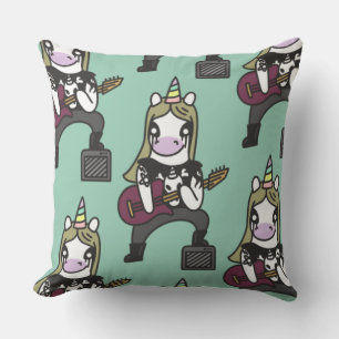 Almohada decorativa de estrella de rock Unicornio