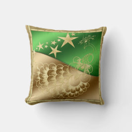 Almohada decorativa de estrellas y pavo real