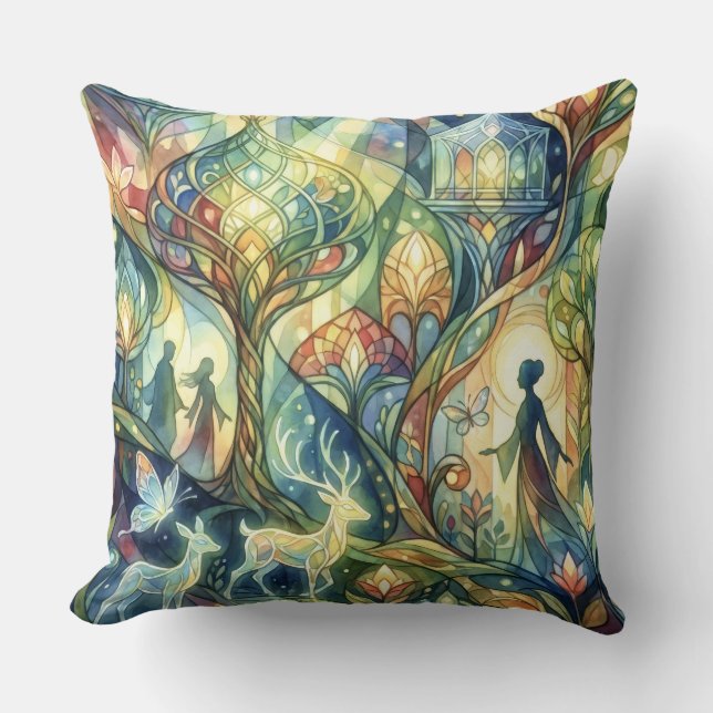 Almohada decorativa de fantasía - Atmósfera de amo (Anverso)