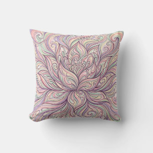 Almohada Decorativa de Flor de Loto – Arte de Tint