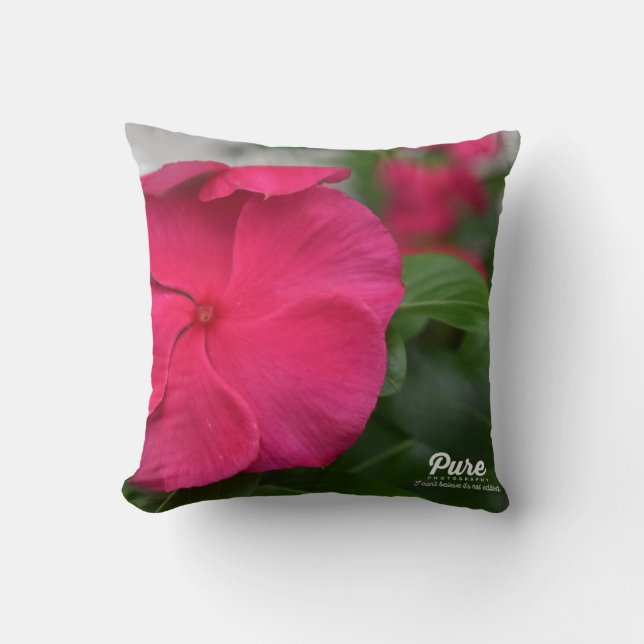 Almohada decorativa de flores (Anverso)