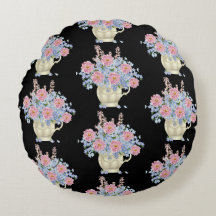 almohada decorativa de flores