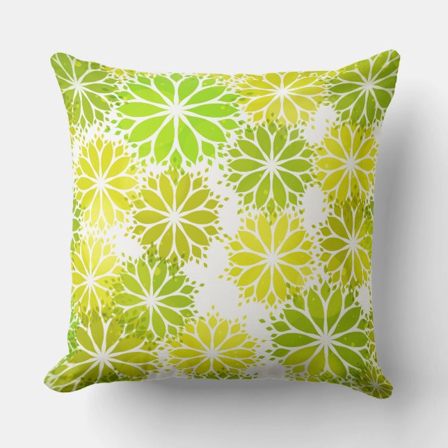 Almohada decorativa de flores (Anverso)