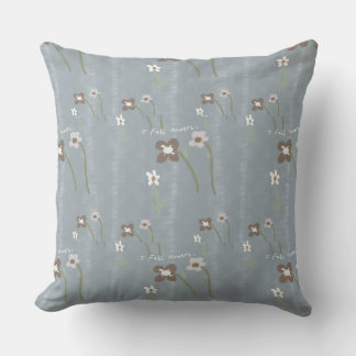 Almohada Decorativa de Flores de Otoño – Patrón Fl