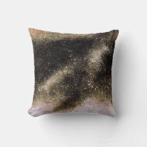 Almohada decorativa de galaxia abstracta con deste