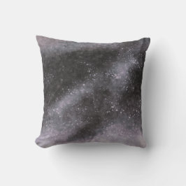 Almohada decorativa de galaxia plateada con destel