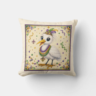 Almohada decorativa de garza de Nueva Orleans ador