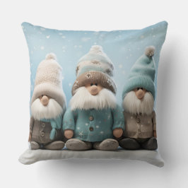 Almohada decorativa de gnomo navideño adorable