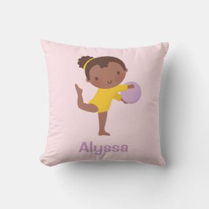 Almohada decorativa de habitación de gimnasia con 