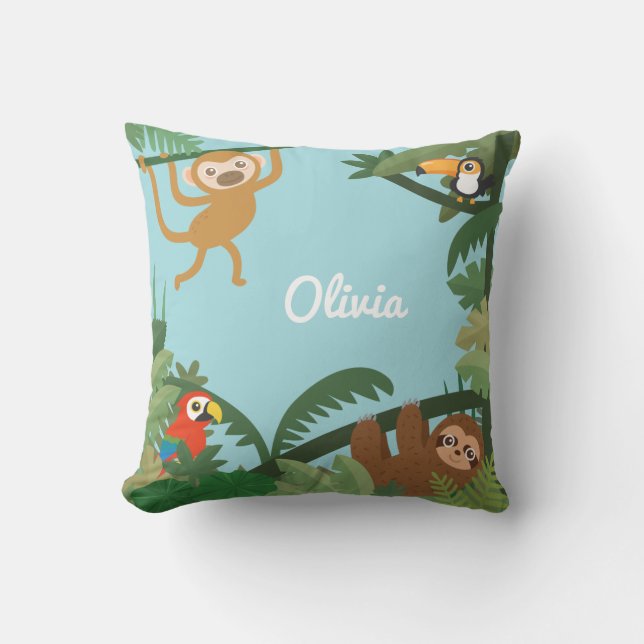 Almohada decorativa de habitación infantil con tem (Anverso)