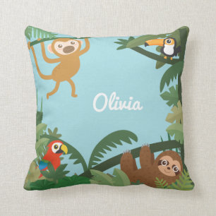Almohada decorativa de habitación infantil con tem