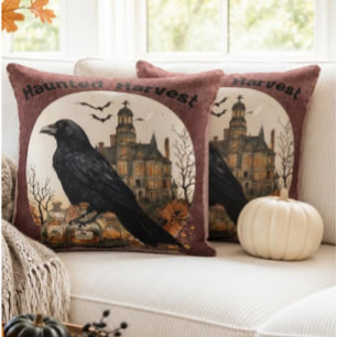 Almohada decorativa de Halloween Cosecha Embrujada