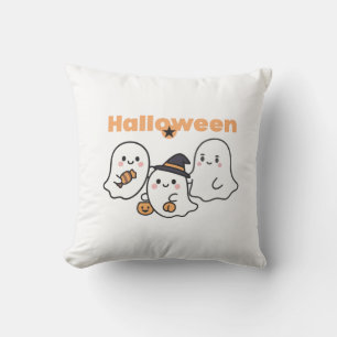 Almohada decorativa de Halloween de fantasma naran