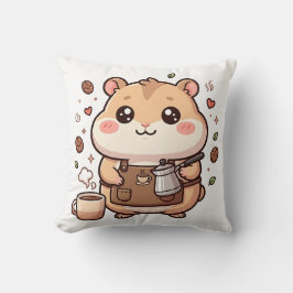 Almohada Decorativa de Hamster Barista