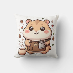 Almohada Decorativa de Hamster Barista