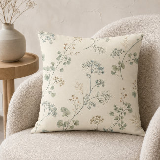 Almohada decorativa de helecho salvia aireado en a