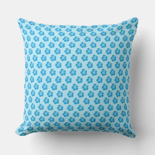 Almohada decorativa de Hibisco Azul