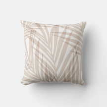 Almohada Decorativa de Hojas Tropicales Minimalist