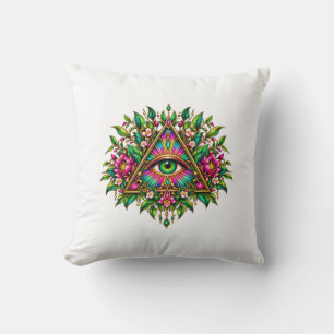 Almohada decorativa de jardín de joyas para el ojo
