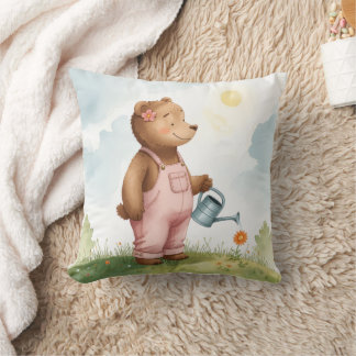 Almohada decorativa de jardinería de osito de pelu