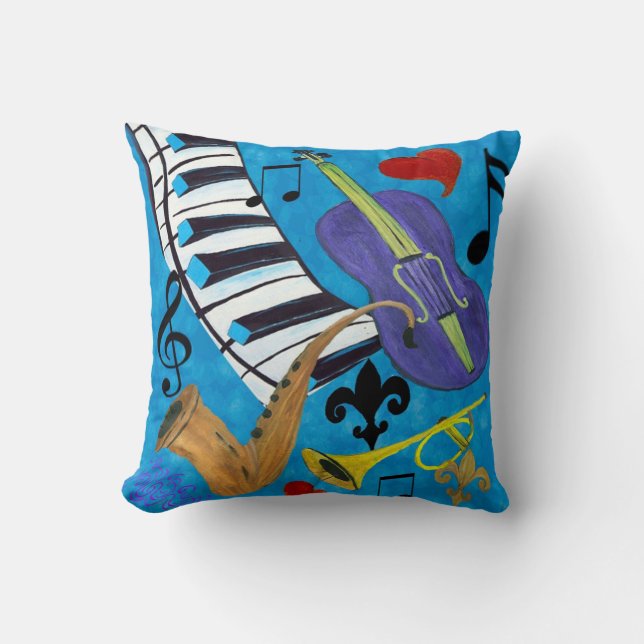 Almohada decorativa de Jazz (Anverso)