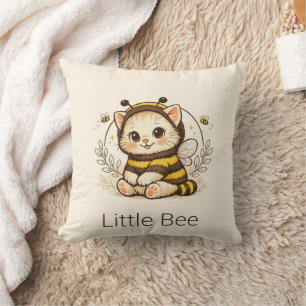 Almohada decorativa de kitten vintage caprichosa d