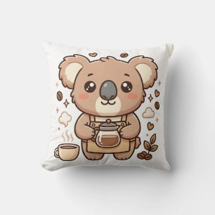 Almohada Decorativa de Koala Adorable Barista