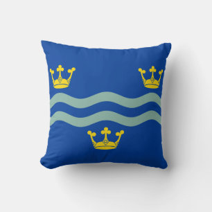 Almohada decorativa de la bandera de Cambridgeshir
