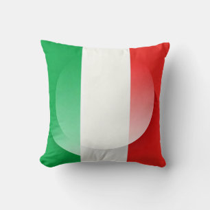 Almohada decorativa de la bandera italiana 