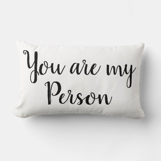 Almohada Decorativa de la Cita Eres Mi Persona (Anverso)