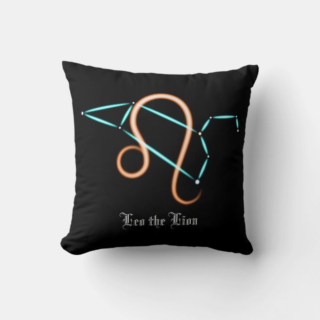 Almohada decorativa de la constelación zodiacal Le (Anverso)