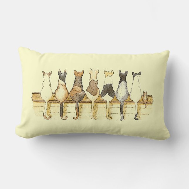 Almohada decorativa de la formación linda de los (Anverso)