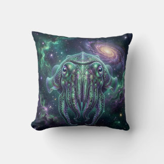 Almohada decorativa de la galaxia del calamar enca