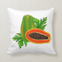 Almohada decorativa de la papaya