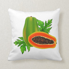 Almohada decorativa de la papaya