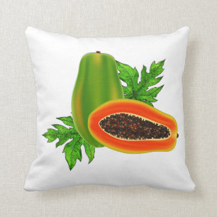 Almohada decorativa de la papaya
