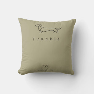 Almohada decorativa de la serie Zen Dachshund