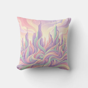 Almohada decorativa de la silueta de la ciudad Pas
