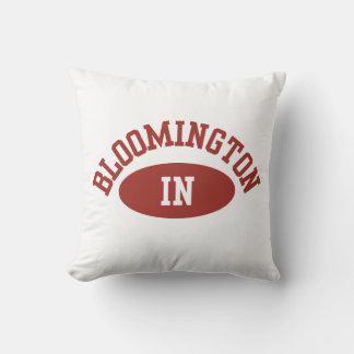 Almohada decorativa de la universidad de Bloomingt