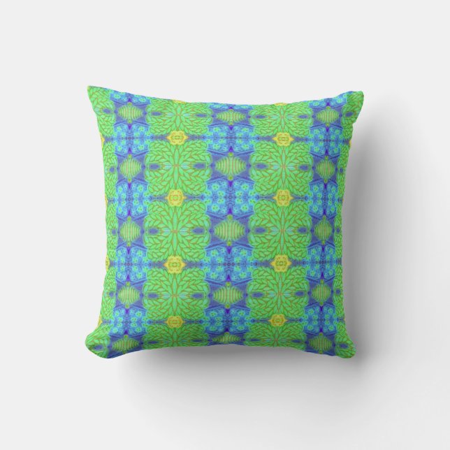 Almohada decorativa de lima y arándano (Anverso)