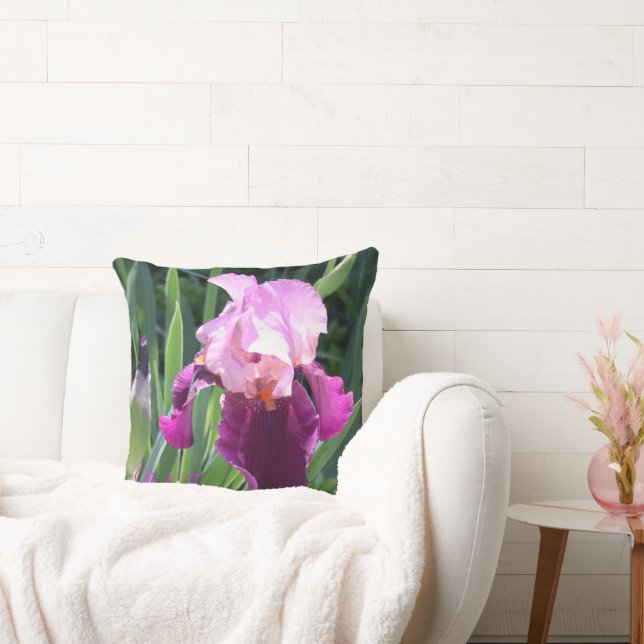 Almohada decorativa de lirio rosa soleado (Sofá)