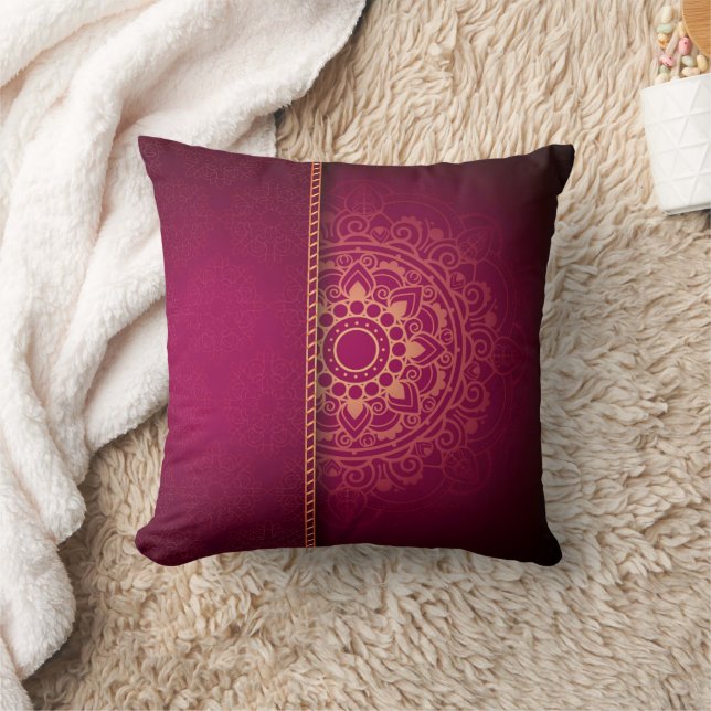 Almohada decorativa de lujo Mandala (Manta)