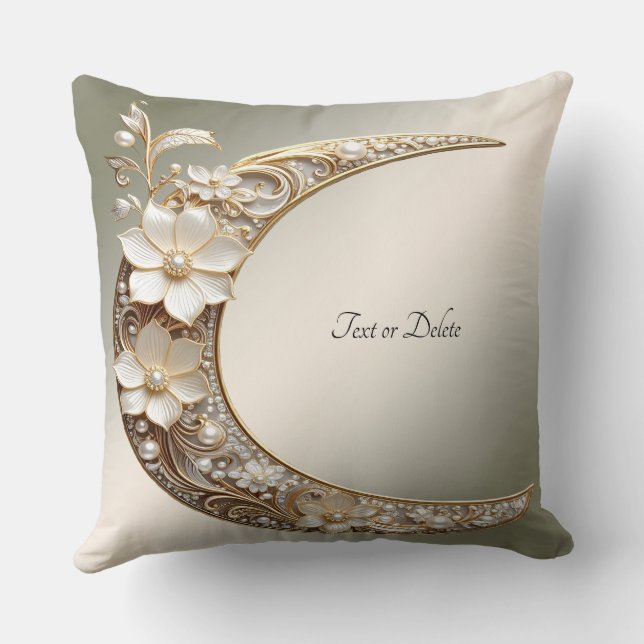 Almohada Decorativa de Luna Creciente (Reverso )