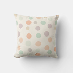 Almohada decorativa de lunares pastel