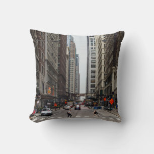 Almohada decorativa de Madison Street Chicago