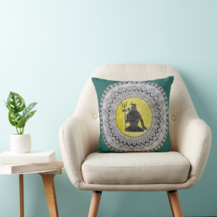 Almohada decorativa de Mandala del Señor Shiva