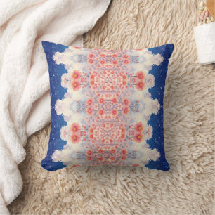Almohada decorativa de mandala floral celestial