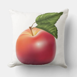Almohada decorativa de manzana roja grande